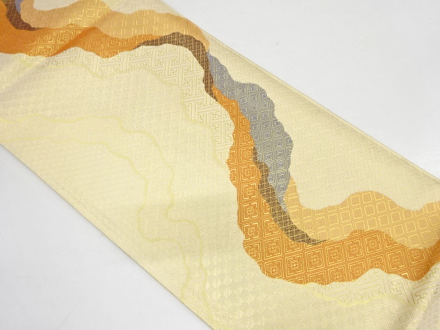 佐賀錦　道長取り模様織り出し袋帯